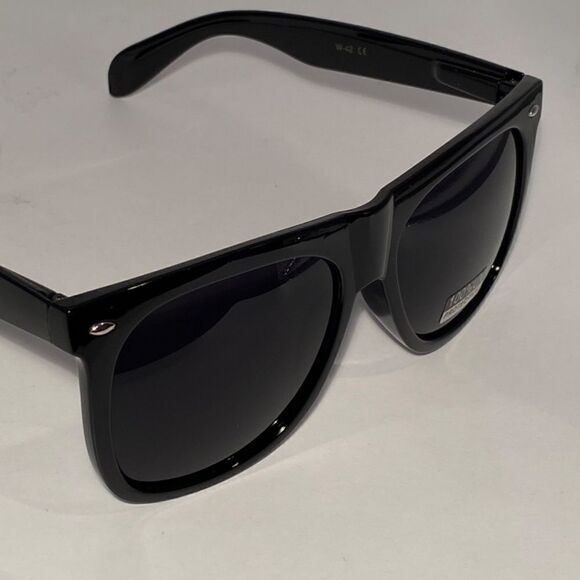 0540 Black Square Oversize Dramatic Sunglasses 100% UV Protection NWT main image 7